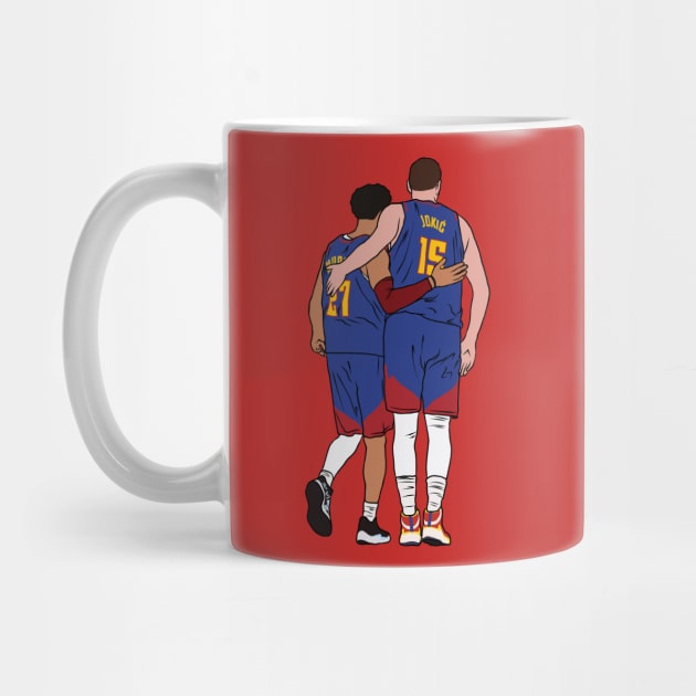 Jamal Murray and Nikola Jokic by rattraptees